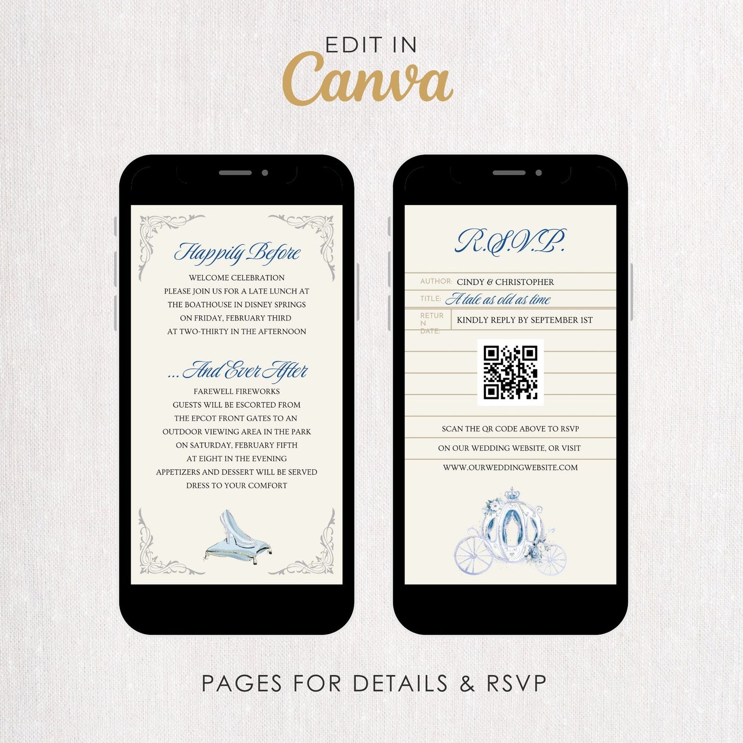 Cinderella Mobile Invitation