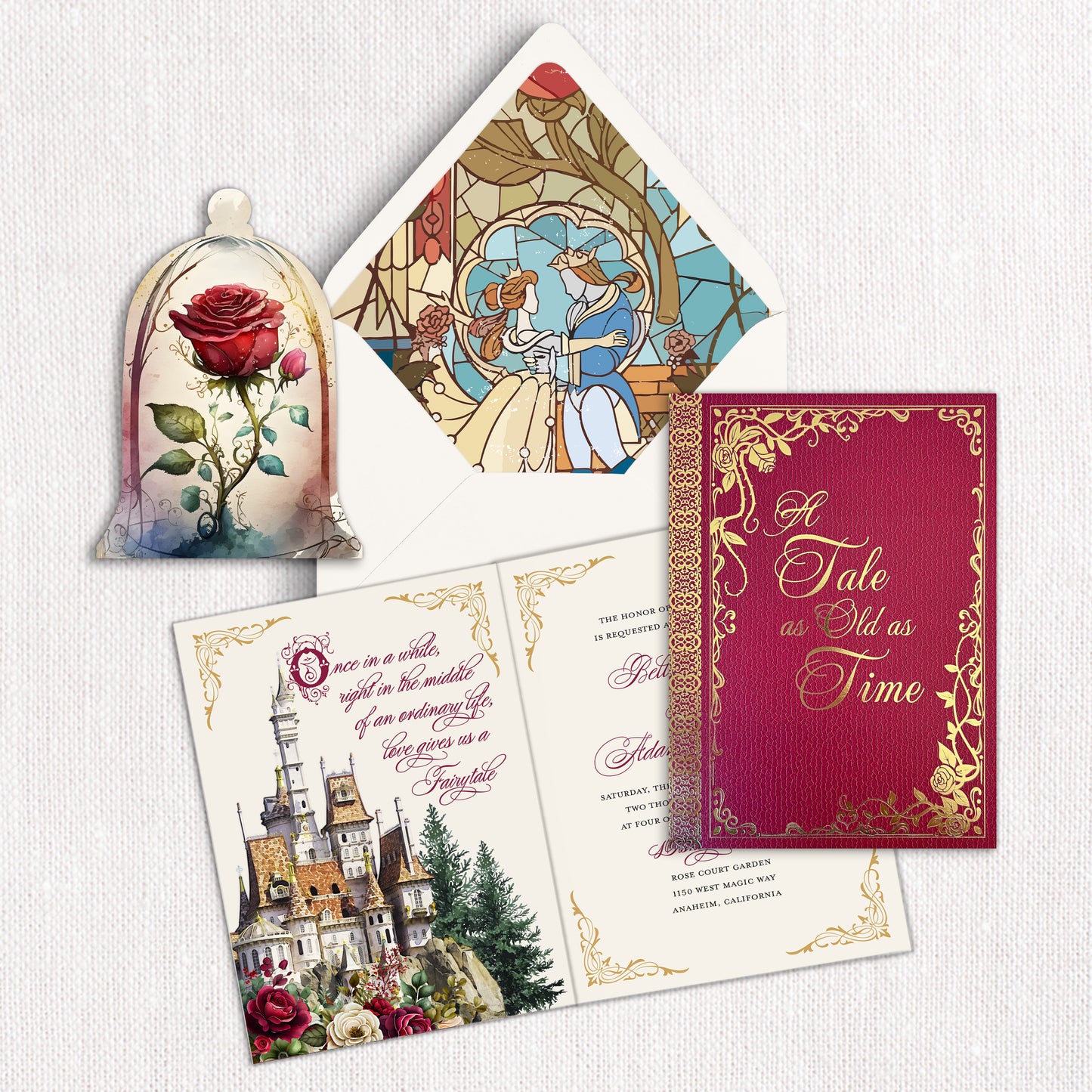 Beauty and the Beast Invitation