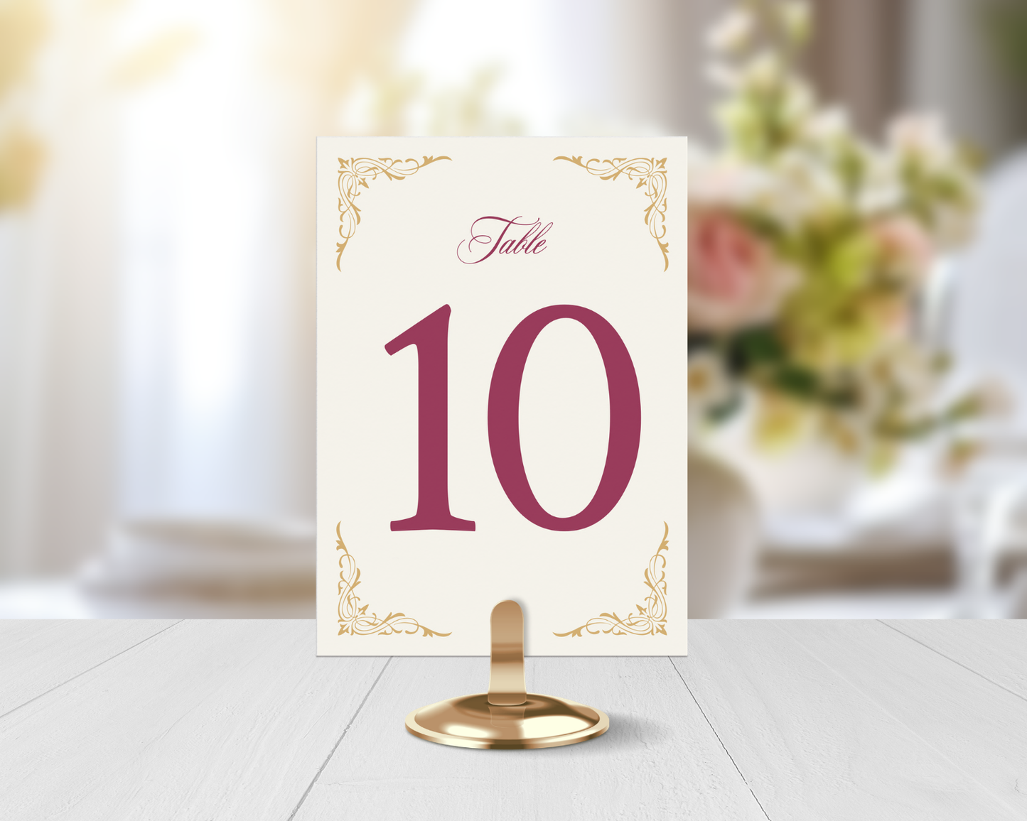 Belle's Library Table Number