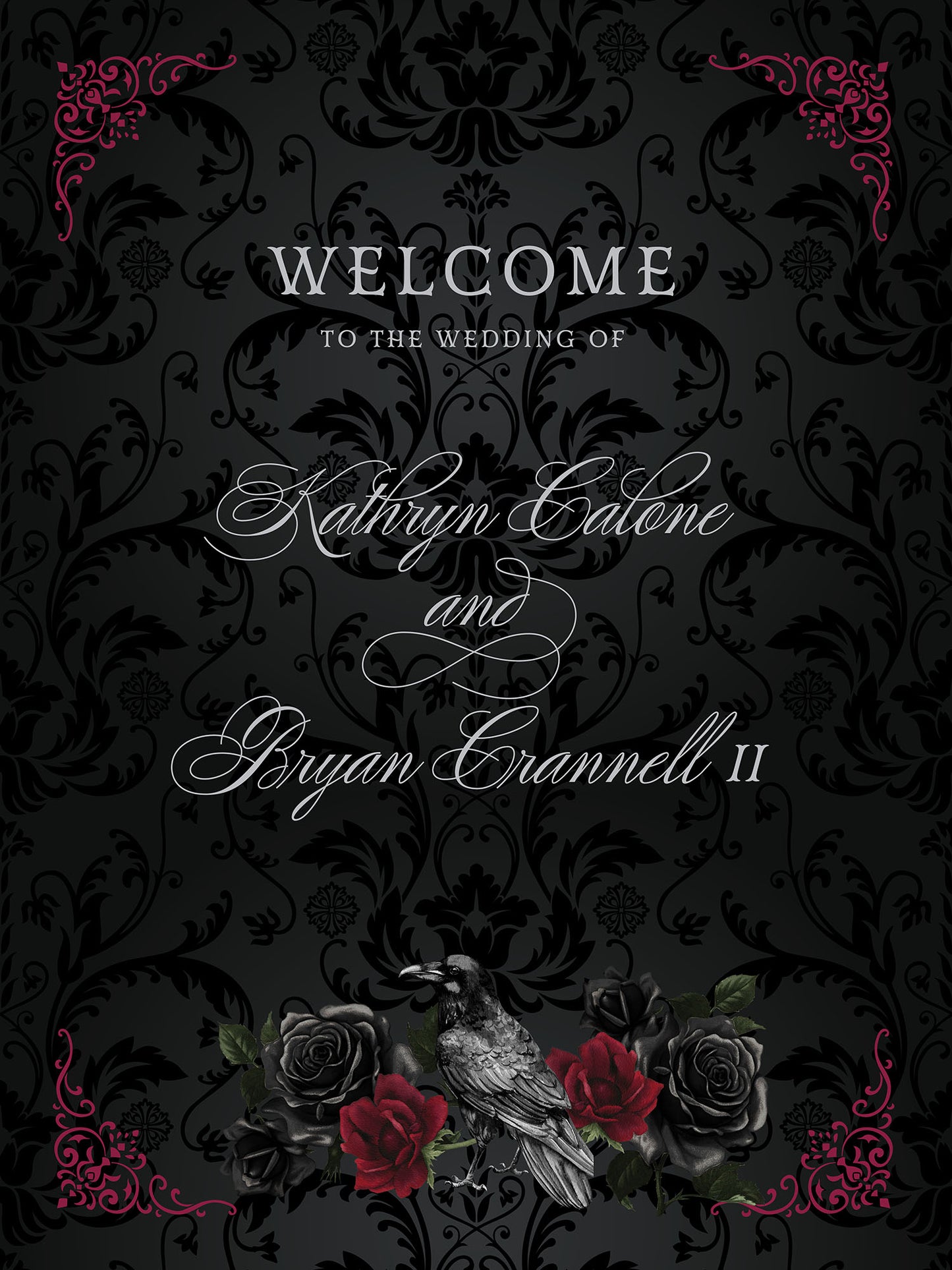 Raven Welcome Sign