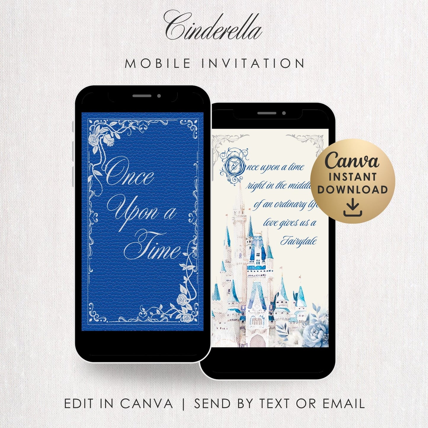 Cinderella Mobile Invitation