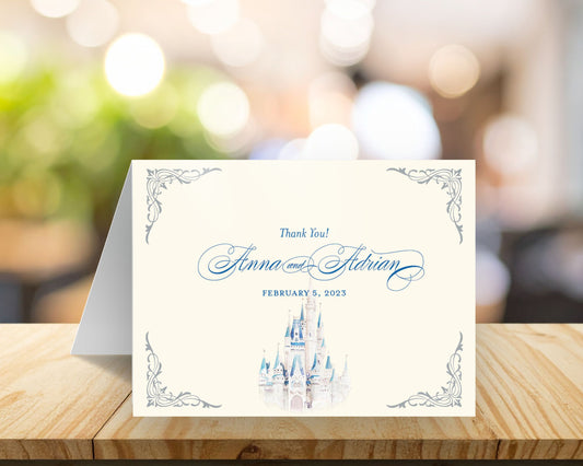 Fairytale Castle Folded Thank You Card