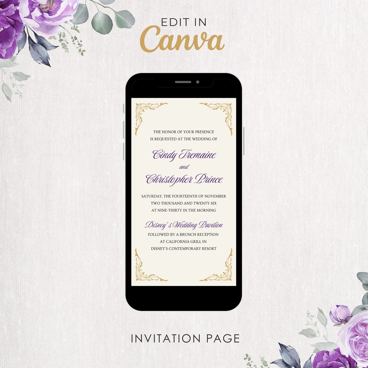 Rapunzel Mobile Invitation