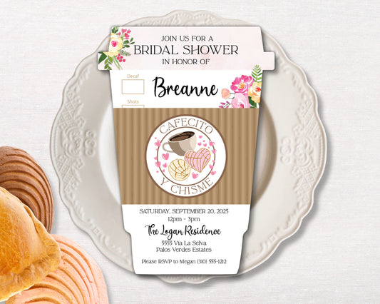 Cafecito y Chisme Brunch Invitation