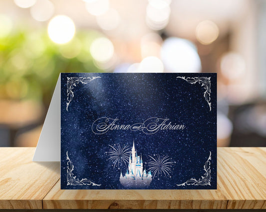 Night Sky Fairytale Folded Thank You Card