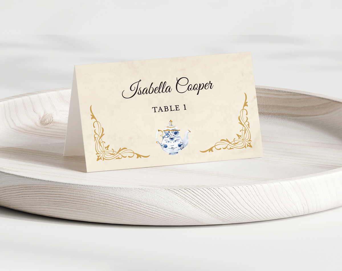 Beauty and the Beast Folded Place Cards