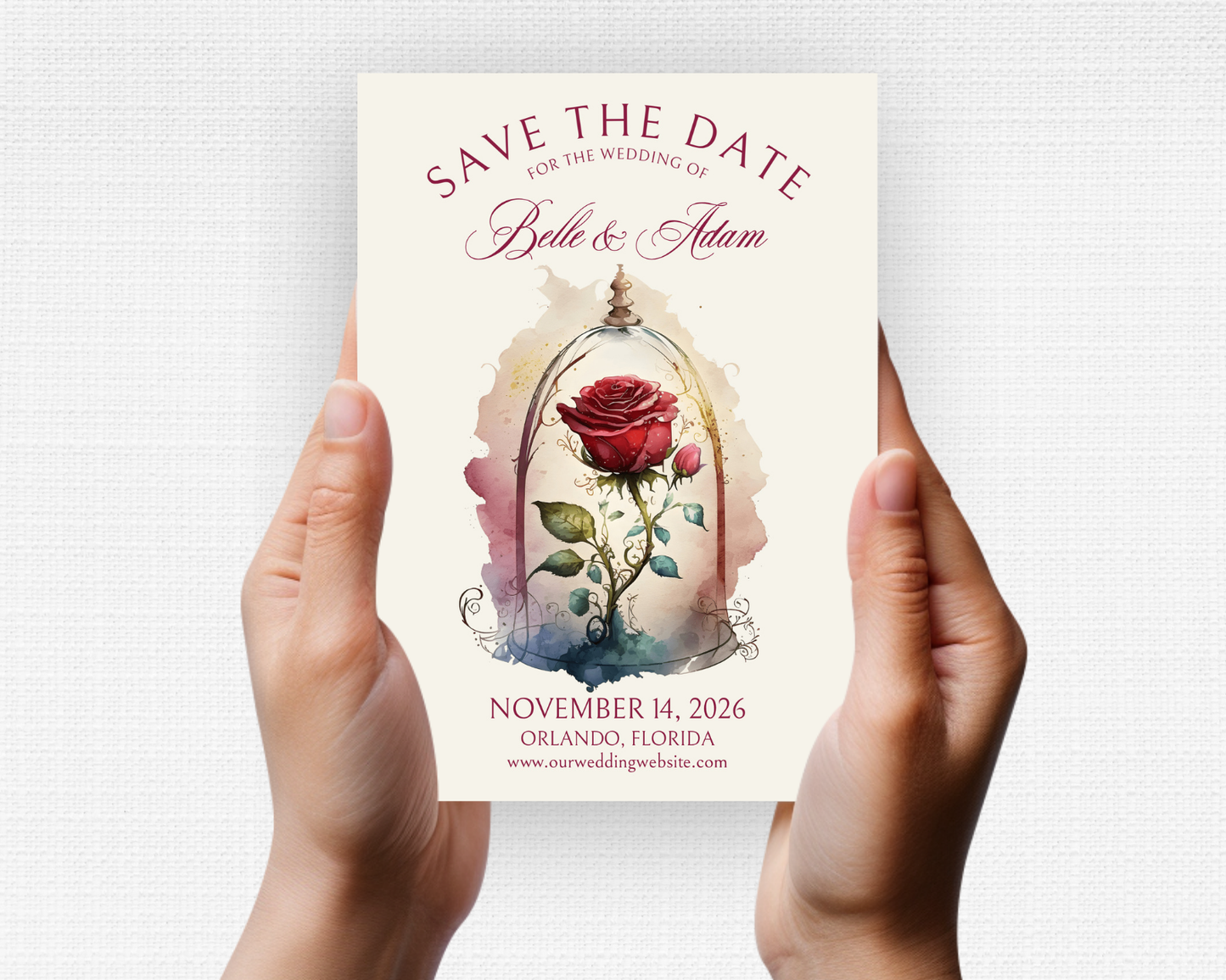 Enchanted Rose Save the Date