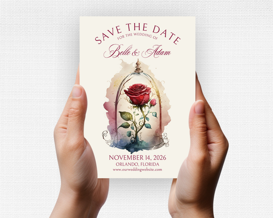 Enchanted Rose Save the Date