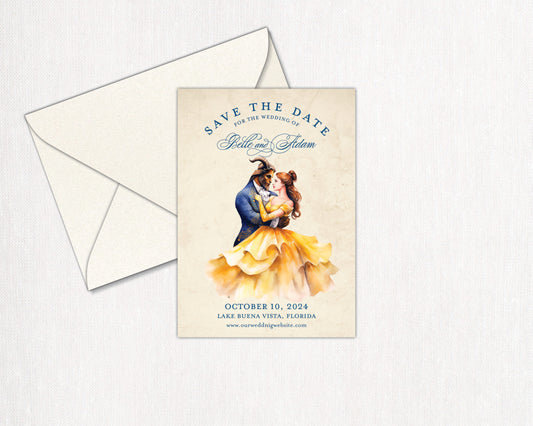 Belle & Beast Save the Date