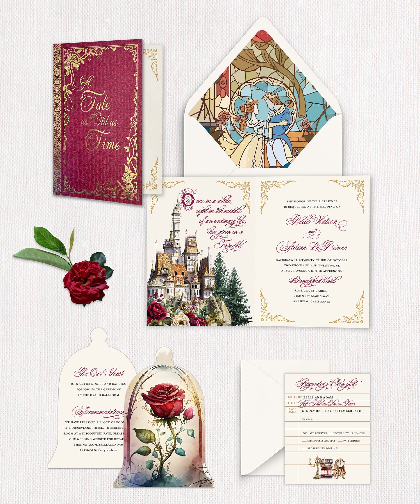 Beauty and the Beast Invitation