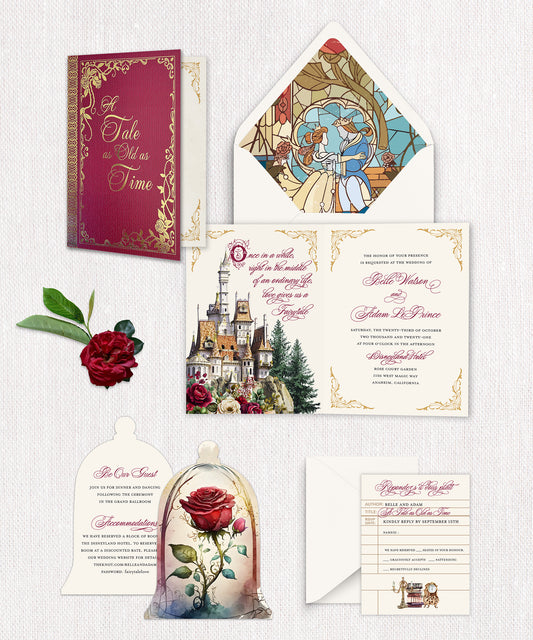 Beauty and the Beast Invitation