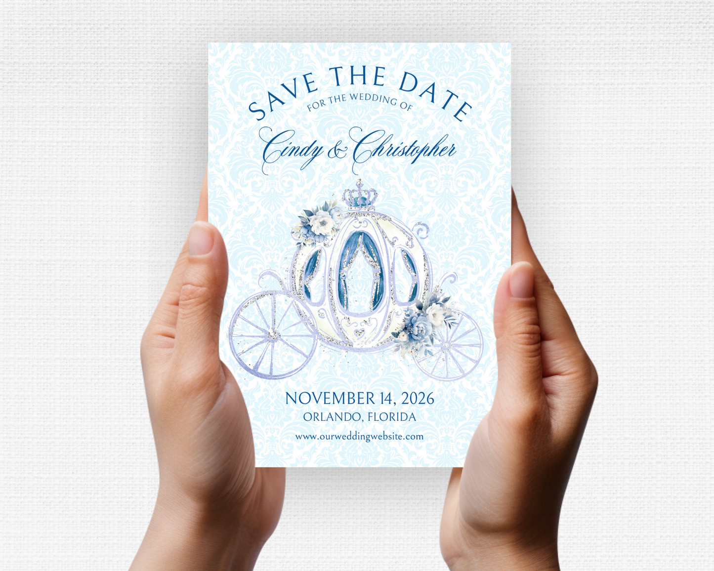 Cinderella's Carriage Save the Date