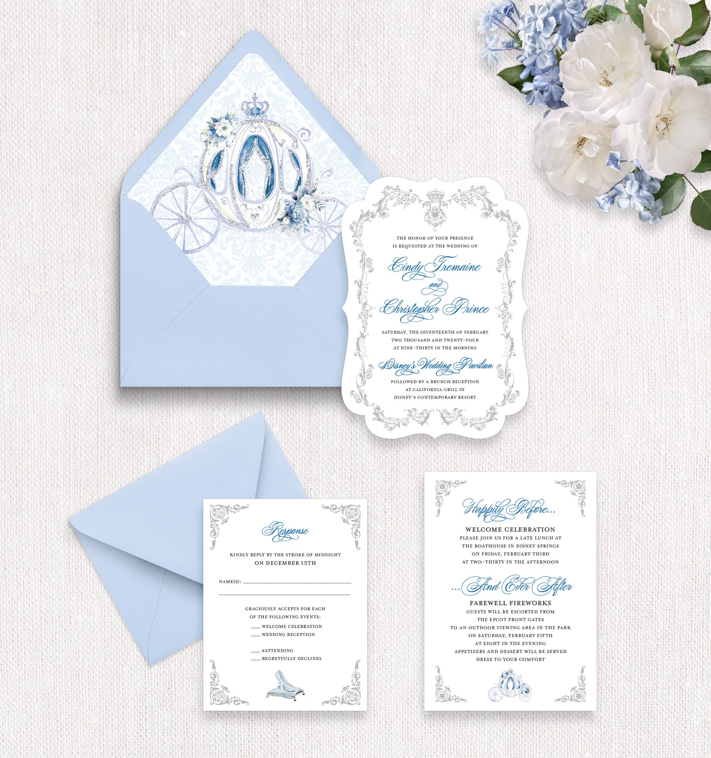 Classic Cinderella Invitation