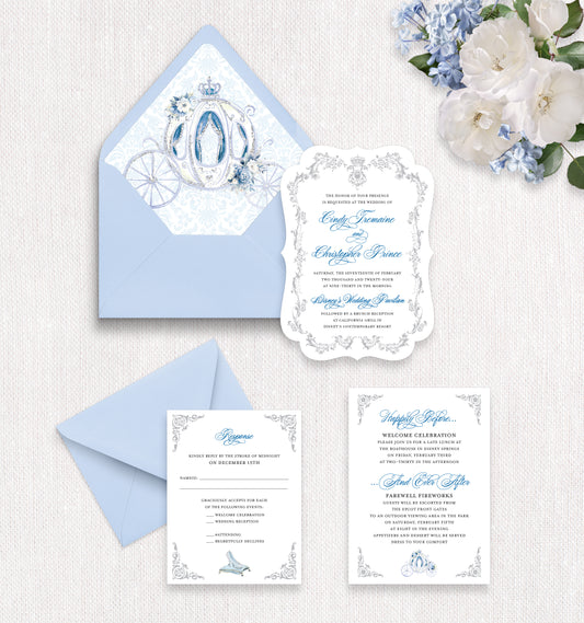 Classic Cinderella Invitation