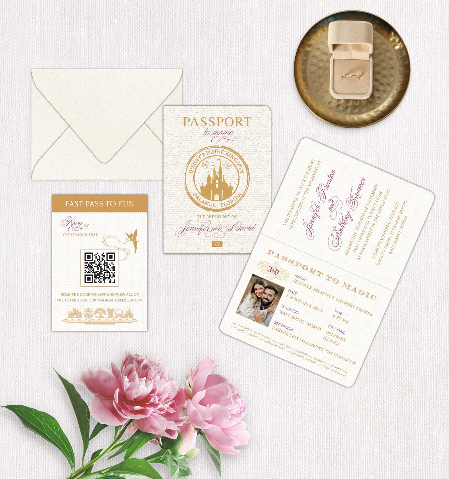 Fairytale Passport Invitation