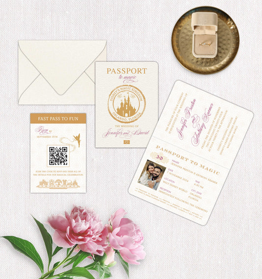 Fairytale Passport Invitation