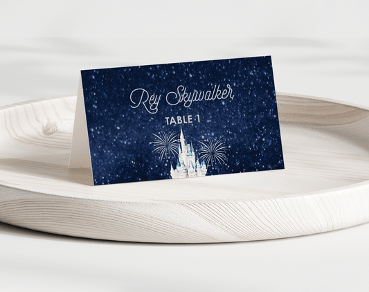Galactic Fairytale Folded Place Cards