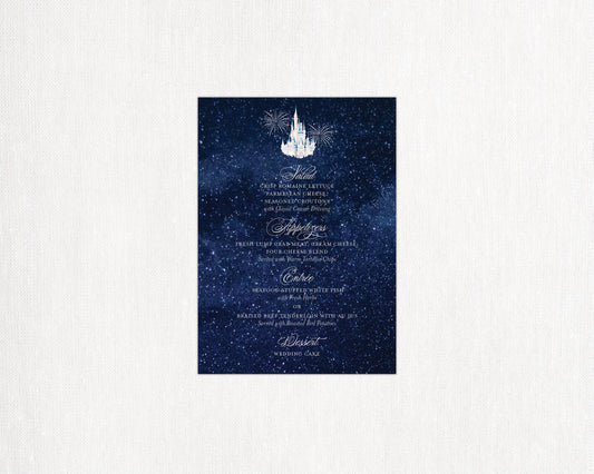 Fairytale Castle Menu