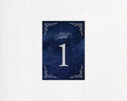 Night Sky Table Number