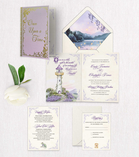 Rapunzel's Tower Invitation