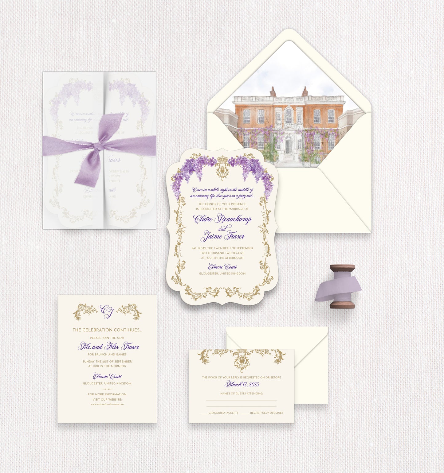 Regency Wisteria Invitation