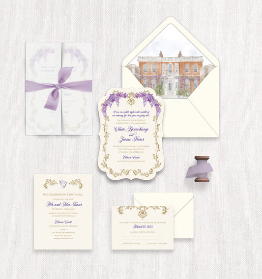 Regency Wisteria Invitation