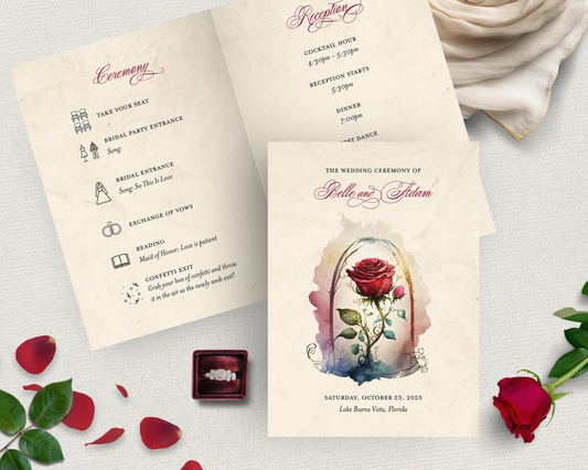 Enchanted Rose Folded Program