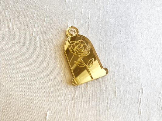 Beauty and the Beast Enchanted Rose Charms